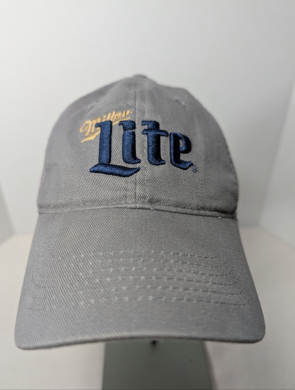 Miller Lite Official Men's Gray Mesh Trucker Snapback Adjustable Hat